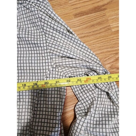 7 Downie St. Men Shirt Squared Pattern Size 5 Long Sleeves Pre-Owned - Picture 8 of 8